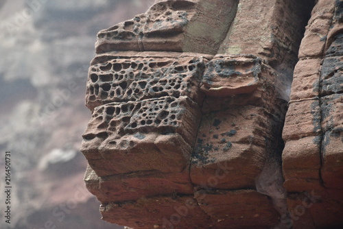 Rock formations in the cliffs, Dunmore East Cliff Walk, Co. Wexford, Ireland
