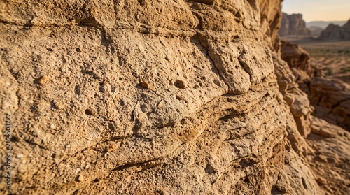 Ultra realistic sandstone surface with warm earthy tones, natural sandy grains and layered sedimentary texture, ideal for architecture, interior, wellness, product backgrounds, organic design and bran