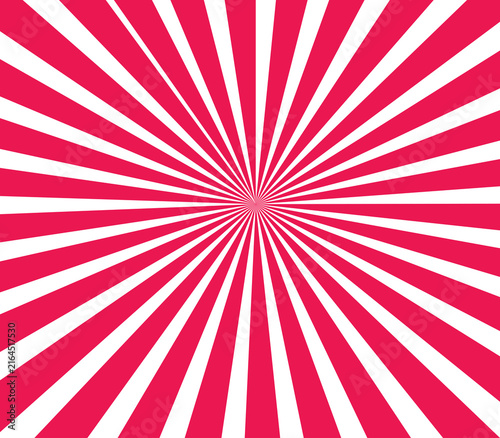 red sunburst background