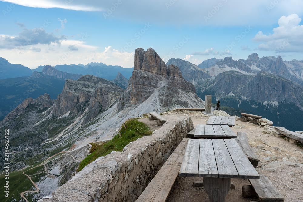 Obraz premium Ra Gusela- Passo Giau- Dolomites- Eastern Alps. Italy.