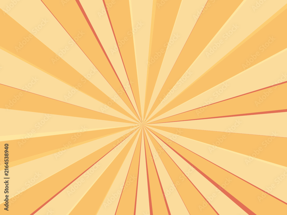 Obraz premium Dynamic Sun Ray Pattern Retro Burst Design Wallpaper
