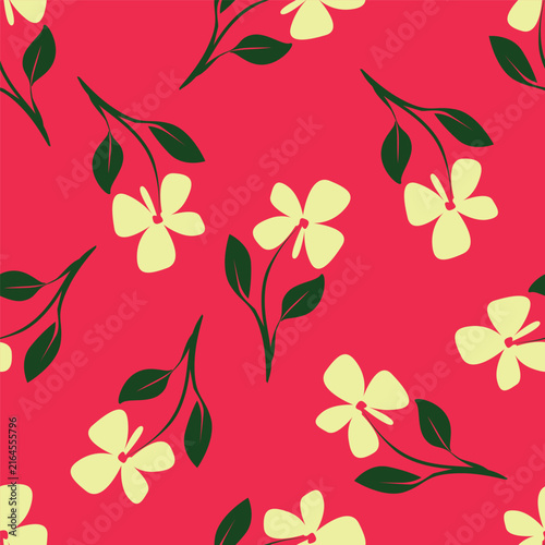 seamless floral flower pattern with Textile Allover Design on Background
