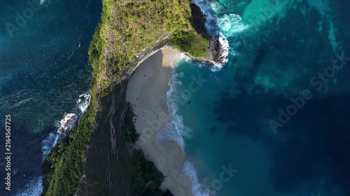 Stunning Tropical Coastline of Kelingking Beach, Bali, Indonesia.