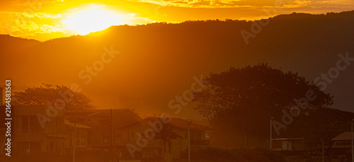 por do sol na ilha de Florianópolis - SC
