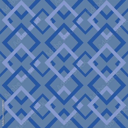 seamless geometric pattern with blue stripes