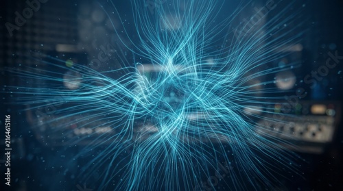Abstract Sound Waves Visualization