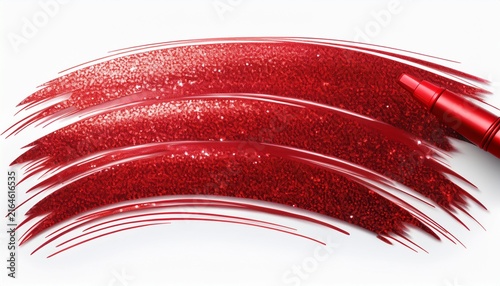 hd realistic hand drawn glitter red scribble marker isolated on white