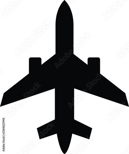 Vector Airplane Icon and Aircraft Illustration for Travel, Aviation, Flight, Airport, Transportation and Business Design