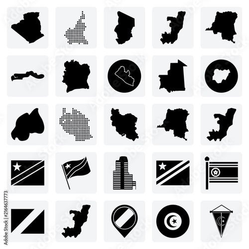 Geographic Representations Of African Countries – Map Outlines For Projects On African Politics, Demographics, And History.