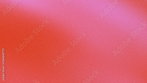 Abstract risograph halftone background with a warm red and orange gradient fading into a pale pink corner glow. Suits a minimal cosmetic branding and fashion design with ink print texture.