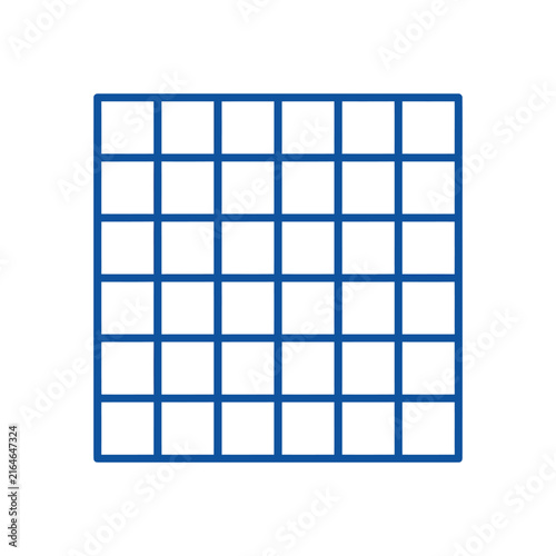 Blue Grid Pattern, Geometric Background, Abstract Square Design