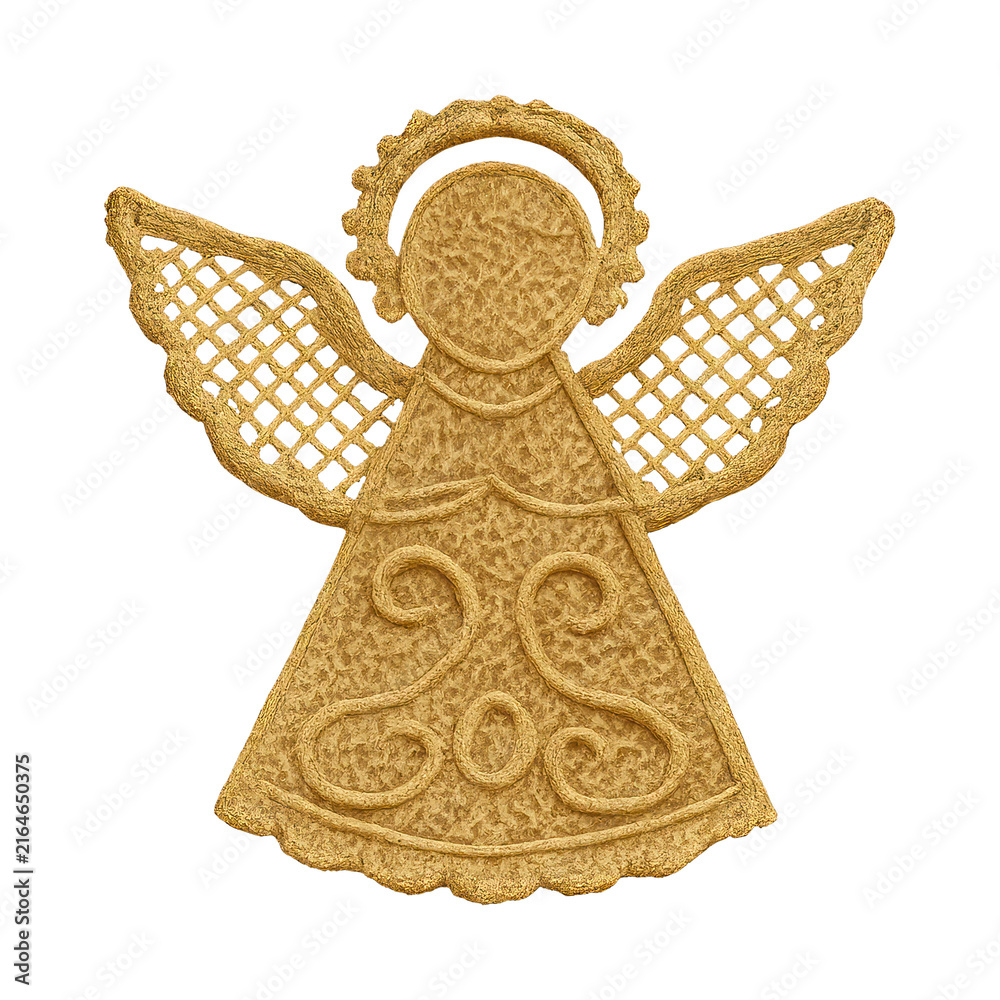 Fototapeta premium PNG Golden angel ornament design