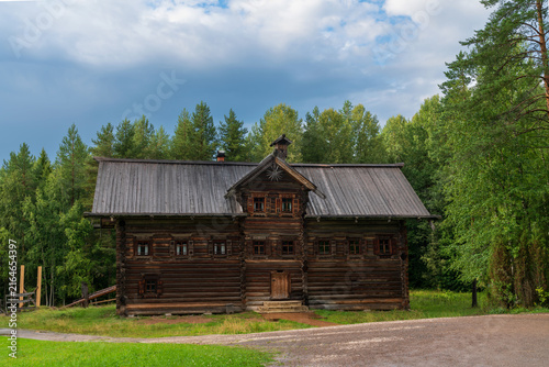 Obraz na plátně The estate of a wealthy peasant Pukhov from the village of Bolshie Khalui in the