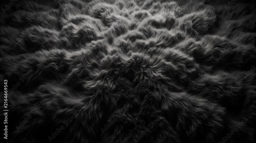 Fototapeta premium Dark Fur Texture Background