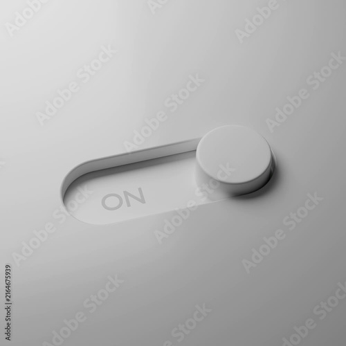 Toggle switch turning on and off