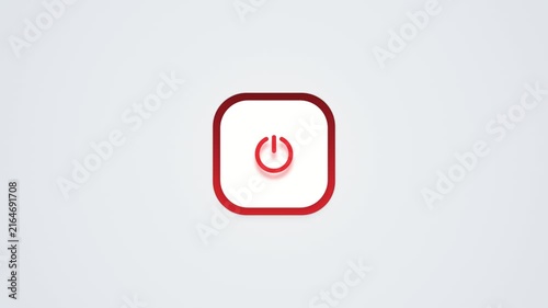 Green power button app icon with gradient design on white background rounded