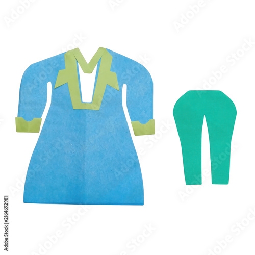 Neon yellow lightning bolt on light blue t-shirt and shorts set