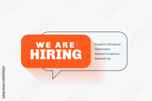 Photography we are hiring or recruiting template for social media post