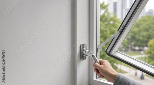 hand operating window crank with park view
