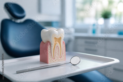 Dental Model with Medical Office and Natural Lighting