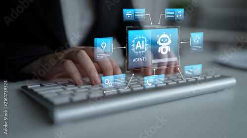Konstfotografi AI agents orchestrate tasks across chat data, calls, and content
