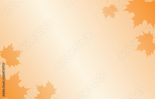 Background with orange autumn maple leaves for seasonal fall nature harvest thanksgiving promotion banner poster design
