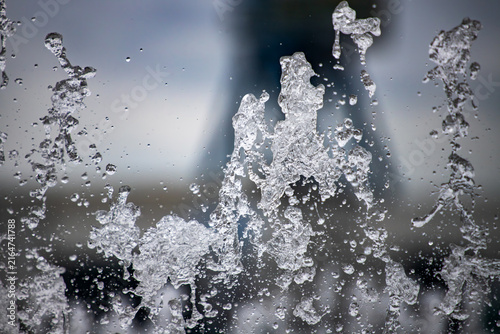 Frozen Motion of Water Splash and Air Bubbles