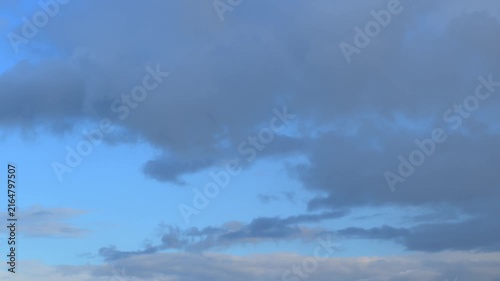 Timelapse transition from light to dark clouds