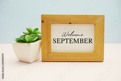 wooden frame with text 