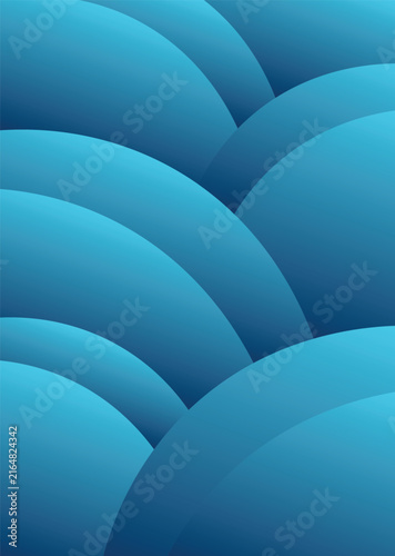 Abstract Overlapping Circle Gradient Background with Scale Pattern Curved Shapes for Modern Poster, Banner, Cover, and Web Design Projects