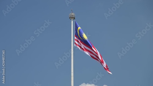 flags in the wind