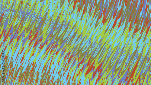 Принти на полотні Dynamic textured background composed of sharp jagged colorful shards overlapping in diagonal flow creating high energy visual motion for modern art