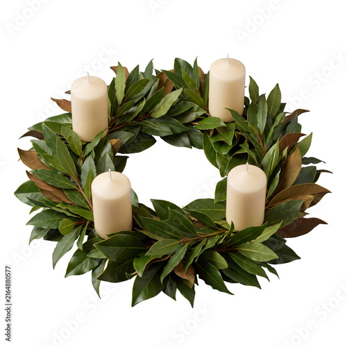 advent wreath with candles