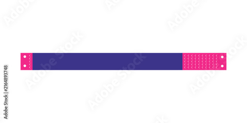 Purple and pink wristband for events concerts and festivals