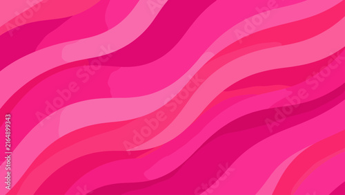Vibrant pink wavy stripes creating a dynamic and fluid abstract background