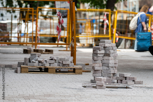 Foto repair work is underway in the city