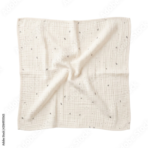 Canvastavla Soft cotton muslin baby swaddle blanket with subtle botanical pattern