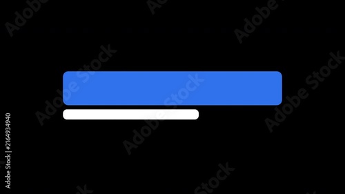 Blue lower third name plate animation transparent
