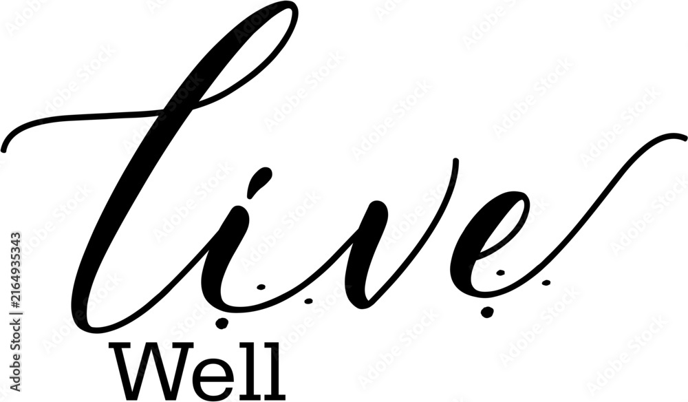 Fototapeta premium Frase decorativa inspiradora en lettering vectorial para decoración de interiores