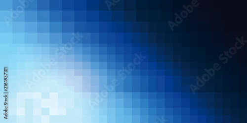 Abstract background featuring a gradient of blue squares creating a modern digital pixelated mosaic texture design