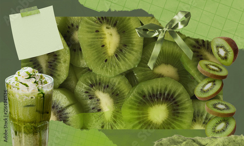 фотографія fresh kiwi fruit