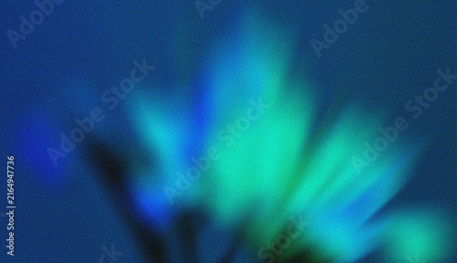 Abstract Blue Green Blurred Light Rays Background With Glowing Motion