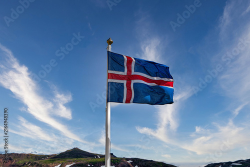 Photography Icelandic Flag, East Iceland