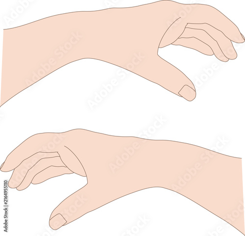 Hand Holding Object for Operation Instruction