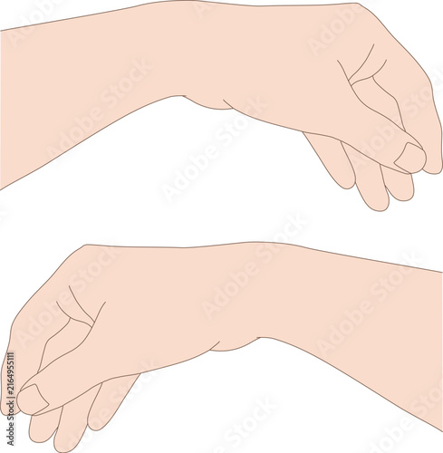 Hand Pinching Object for Technical Instruction