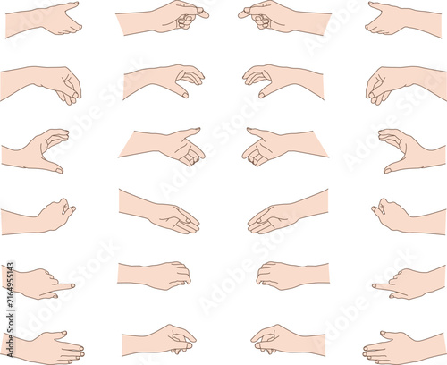 Hand Operation Gesture Set for Technical Instruction