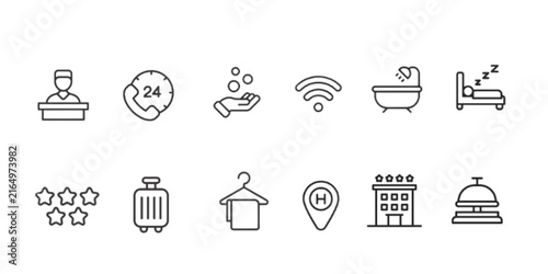 Modern Hotel Icon