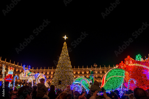 Cabalgata de Papá Noel en Salamanca, Santa Claus Parade in Salamanca, Weihnachtsmann-Parade in Salamanca, サンタクロースのパレード サラマンカ, Défilé du Père Noël à Salamanque, Desfile de Papai Noel em Salamanca, 萨拉曼卡