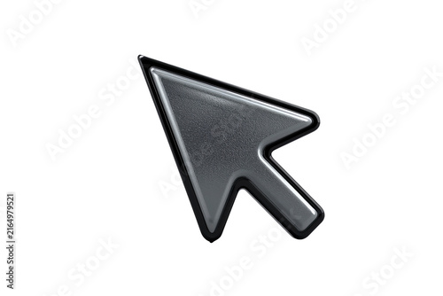 Black computer cursor arrow pointer icon