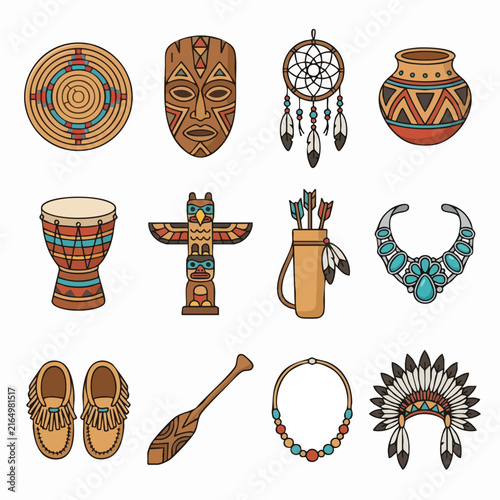 NativeAmericanCulturalArtifactsIllustratedCollection.